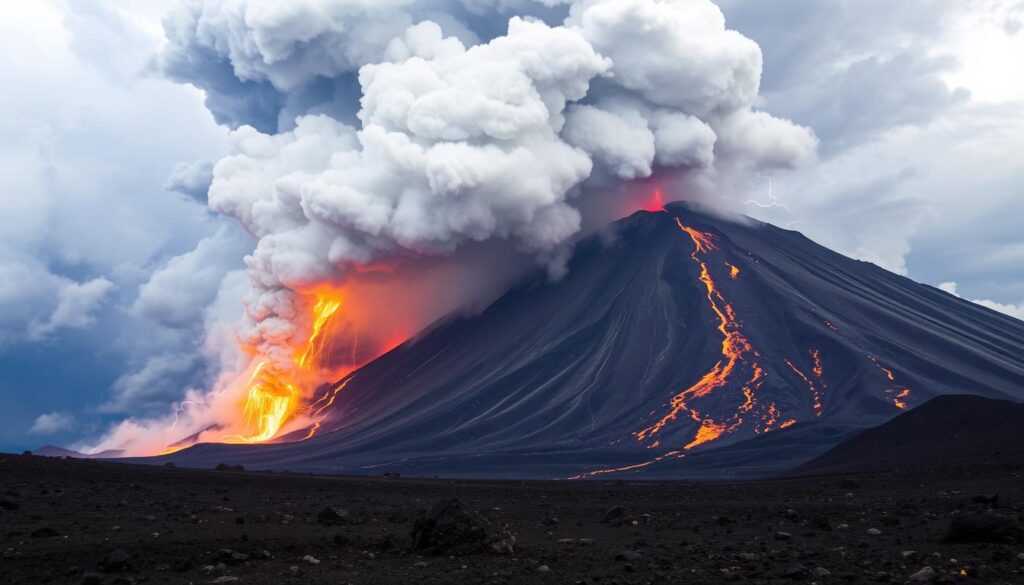 volcanic eruption